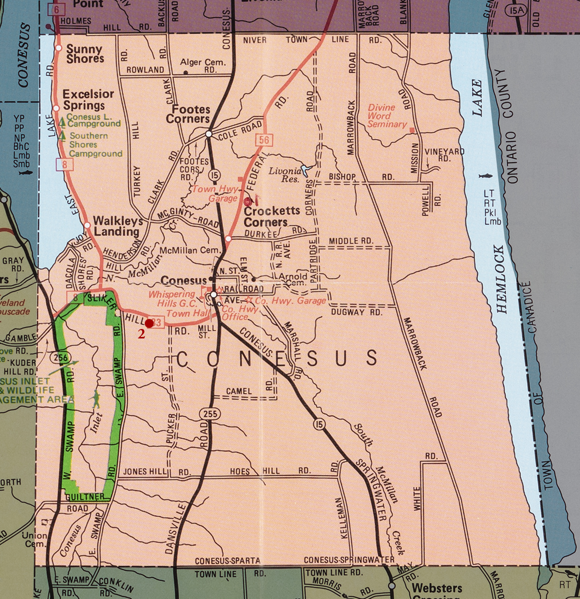 Town of Conesus Map